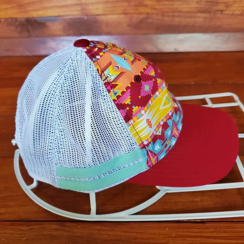 Hooey Aztec Hat Cap Women Snapback Mesh‎ Adjustable OSFM Western